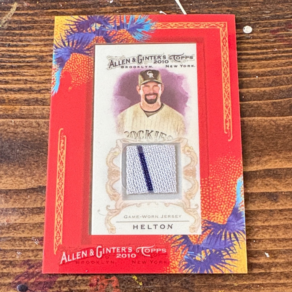 Topps Allen & Ginter's 2010 Trading Card - Red and Blue